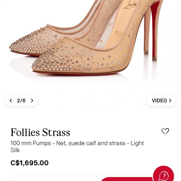 Christian Louboutin shoes size 9 9.5 Pigalle Strass - Picture 3 of 4